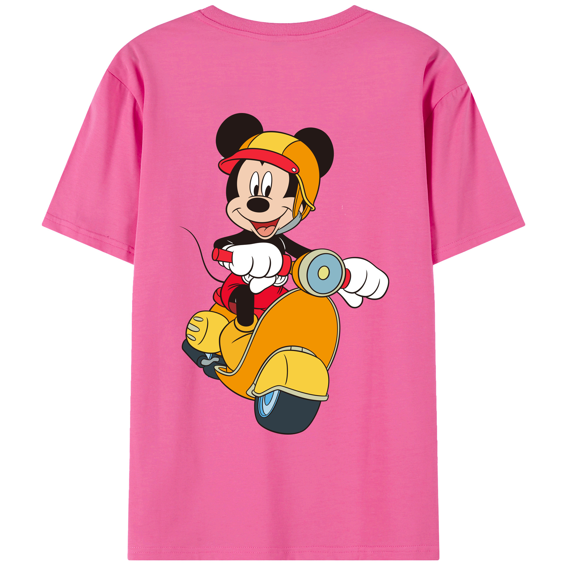 （画像用） ミッキーマウス Mickey Mouse レディース半袖Tシャツ(バックプリント)